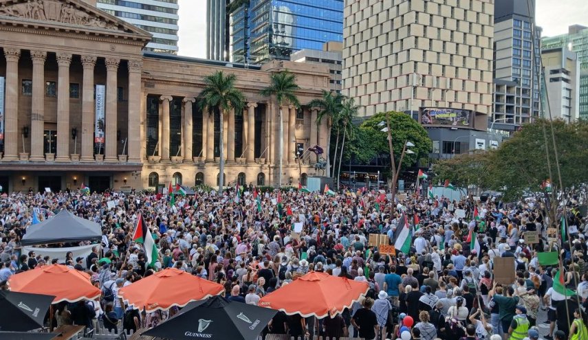 هزاران نفر در استرالیا علیه رئیس اسرائیل تظاهرات کردند
