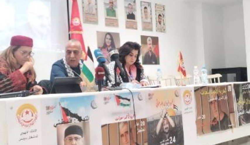 آغاز کمپین جهانی «یک میلیون امضا» در تونس برای حمایت از اسرای فلسطینی