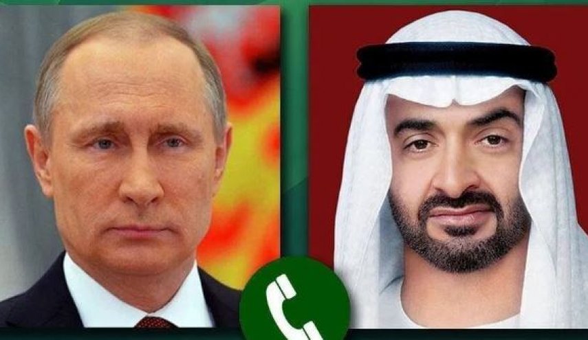تاکید پوتین و رئیس امارات بر راه‌حل دیپلماتیک مسائل منطقه