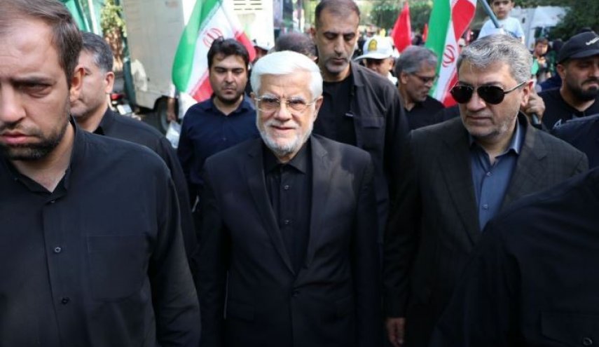 حضور معاون اول رئیس‌جمهور در مراسم وداع با آقای شهید ایران