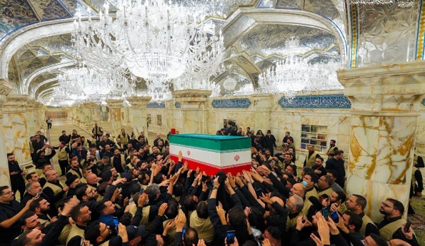کاظمین میزبان پیکرهای مطهر اعضای خانواده رهبر شهید انقلاب