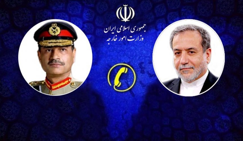 تماس تلفنی وزیر امور خارجه با فرمانده ارتش پاکستان
