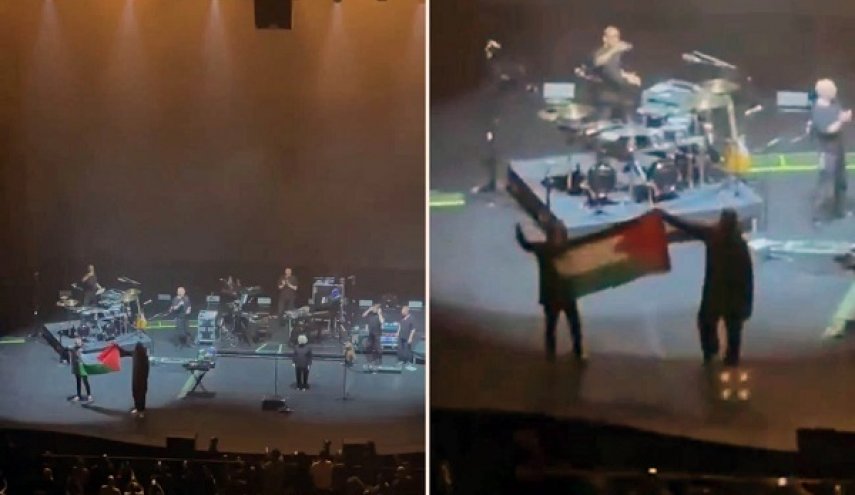 ساز ناکوک سنگاپور برای گروه موسیقی انگلیسی به دلیل برافراشتن پرچم فلسطین 