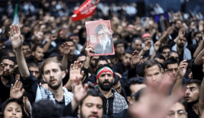 عزاداری اربعینی دانشجویان در جوار محل شهادت رهبر شهید