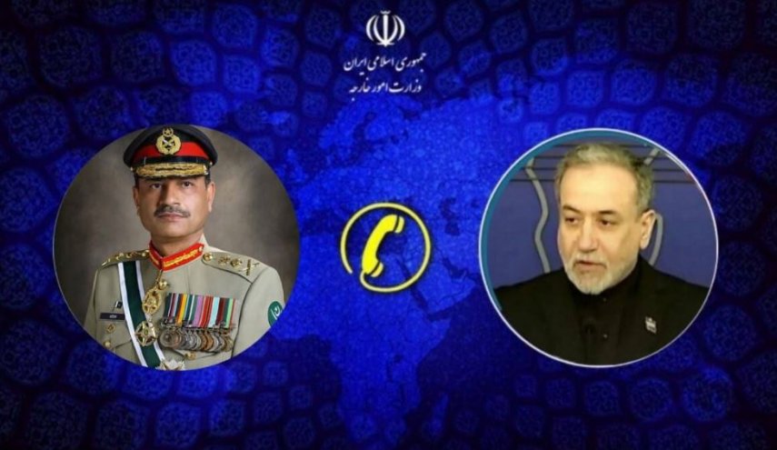 تماس تلفنی وزیر امور خارجه و فرمانده ارتش پاکستان