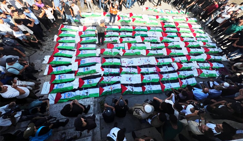 تشييع 100 شهيد فلسطيني في غزة بينهم نحو 70 طفلا